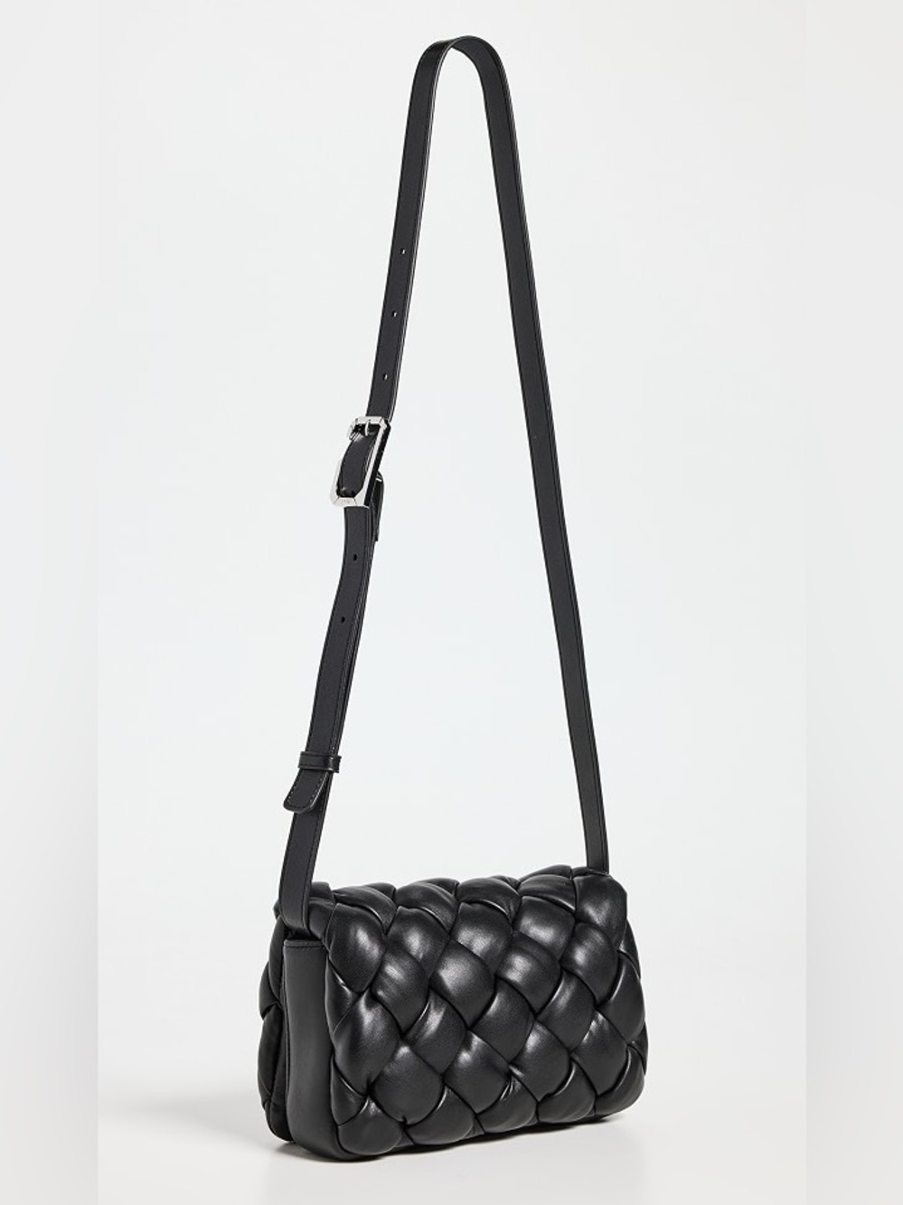 NWT JW PEI Maze Bag Black Woven Vegan Leather Crossbody Purse Bag